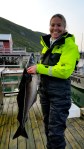 Marie with 5.2 kg saithe